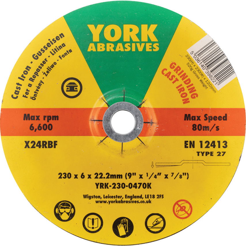 230x3x22.23 A3ORBF vágókorong, T42 termék fő termékképe