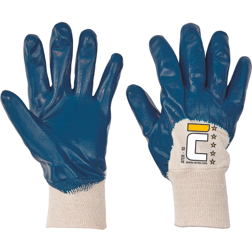 CERVA ATER nitrilre félig mártott kötött kesztyű termék fő termékképe