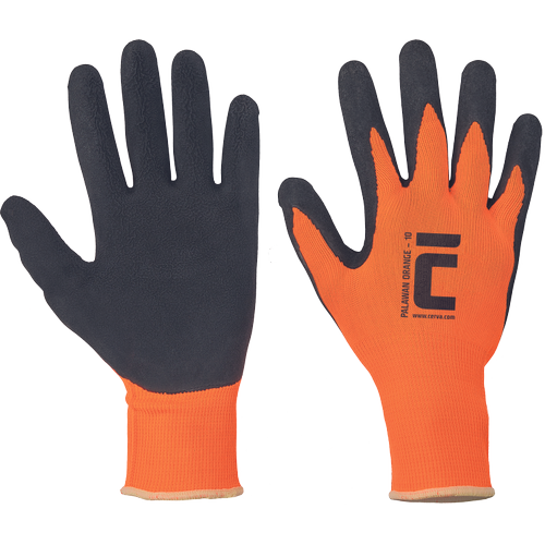 CERVA PALAWAN ORANGE kesztyű nylon/latex termék fő termékképe