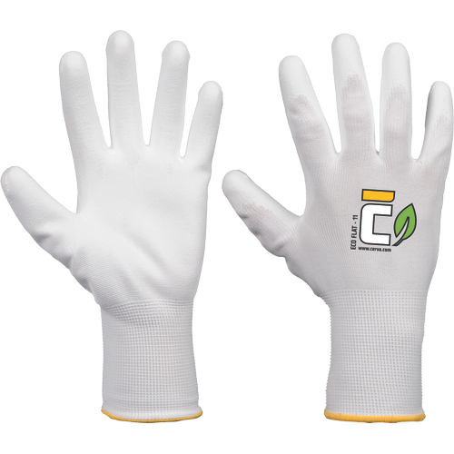 CERVA ECO flat kesztyű fehér termék fő termékképe