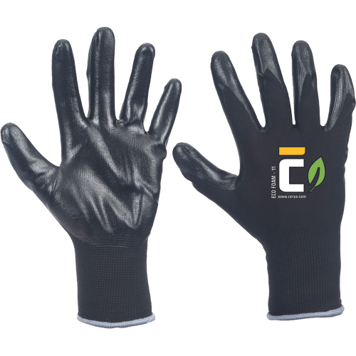 CERVA ECO foam kesztyű fekete termék fő termékképe