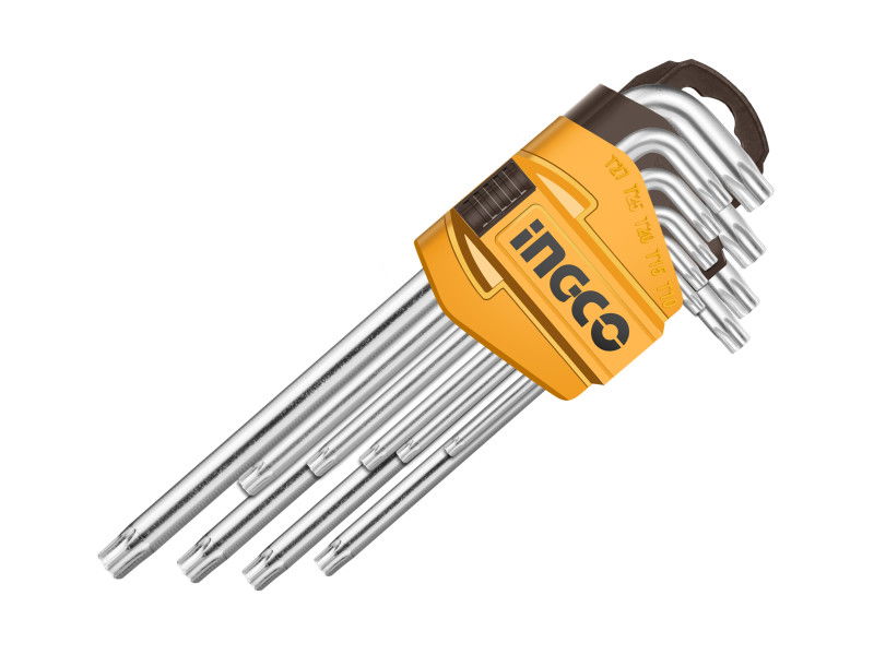 INGCO Torx kulcs készlet 9 részes T10-T50 S2 termék fő termékképe