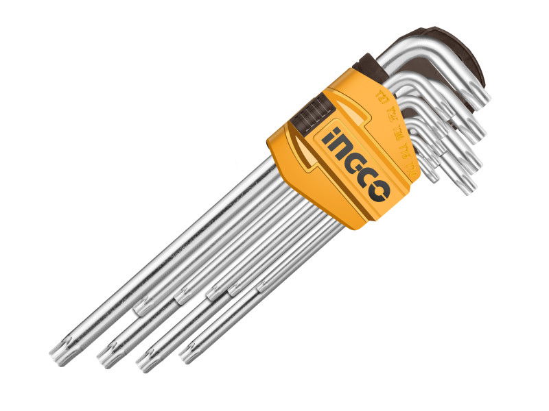 INGCO Hosszú torx kulcs készlet 9 részes T10-T50 S2 termék fő termékképe