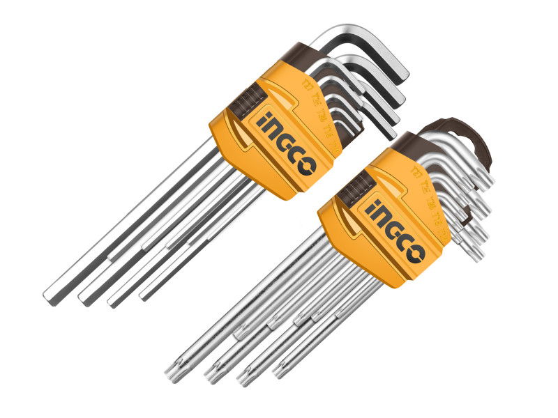 INGCO Hosszú torx és imbuszkulcs készlet 18 részes termék fő termékképe