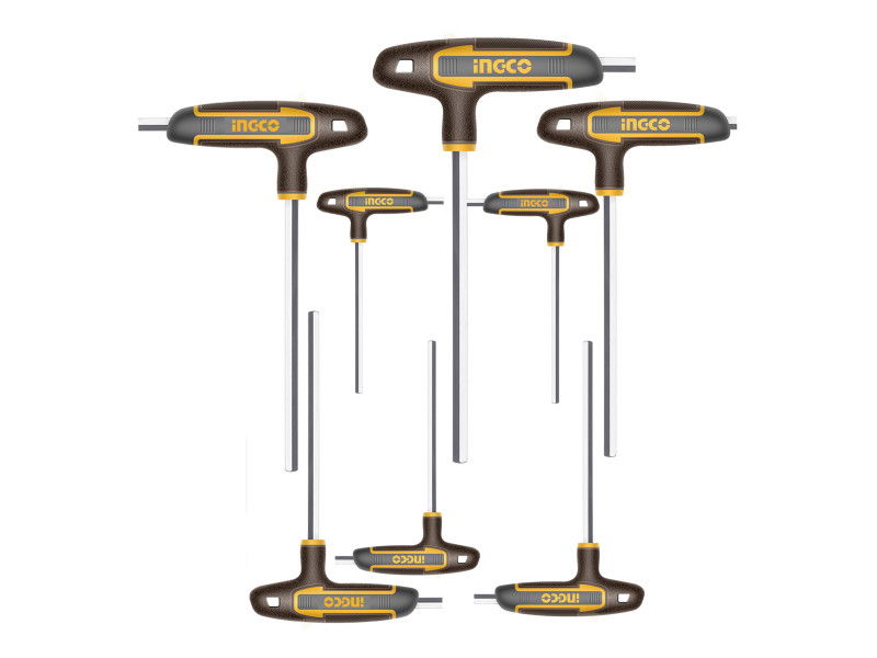INGCO Imbusz T-kulcs készlet 8 részes S2 termék fő termékképe