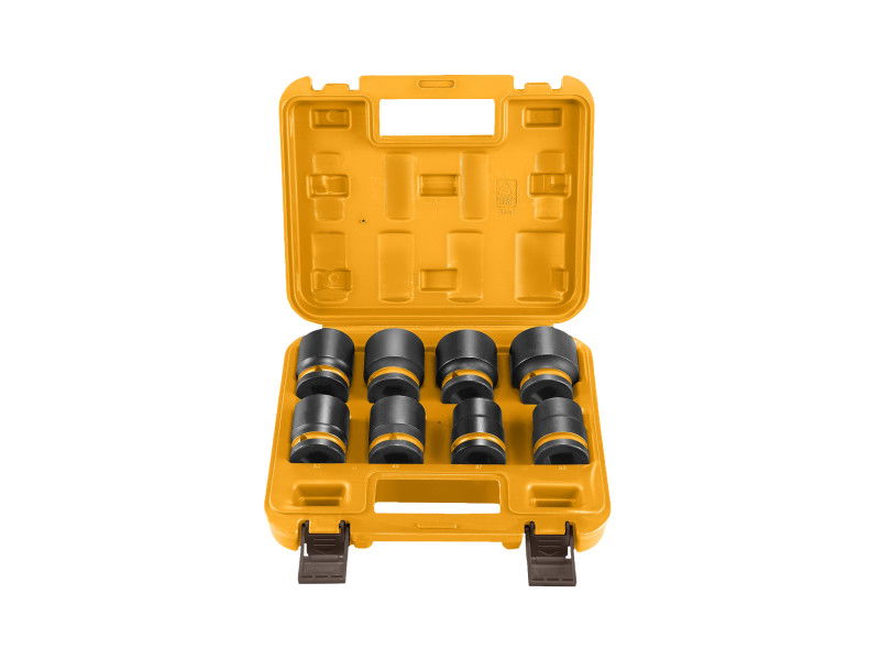 INGCO Gépi dugókulcs készlet 8 részes 3/4" 26-38 mm CrMo termék fő termékképe