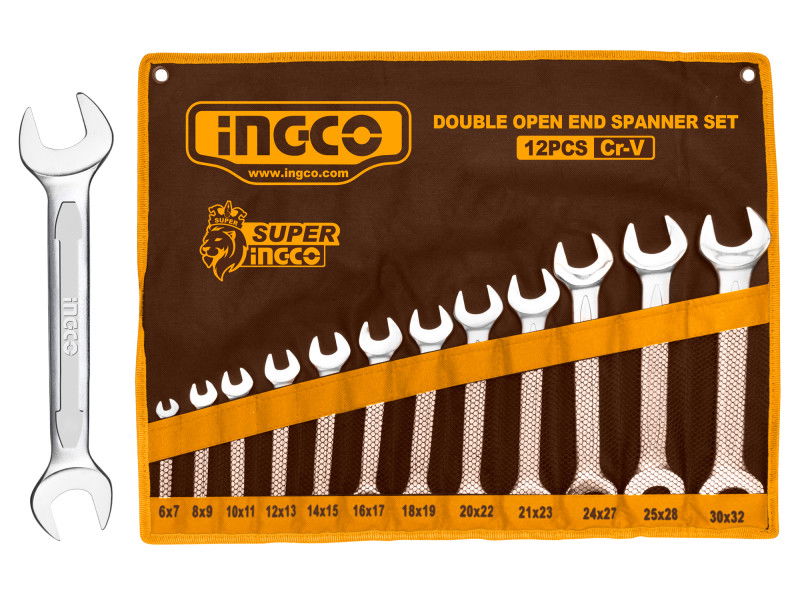 INGCO Villáskulcs készlet 8 részes 6-32 mm CrV termék fő termékképe