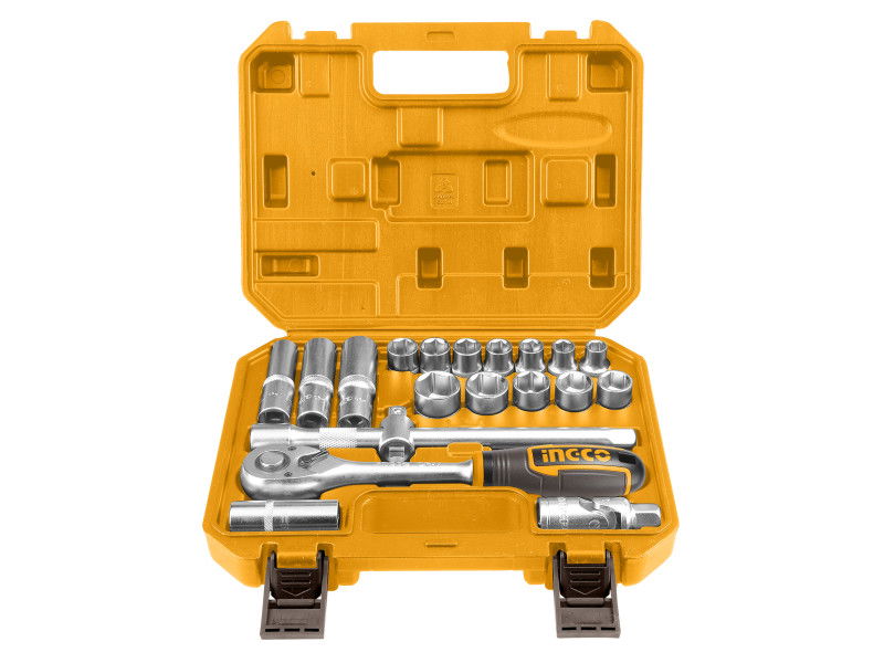 INGCO Dugókulcs készlet 20 részes 1/2" 10-24 mm CrV termék fő termékképe