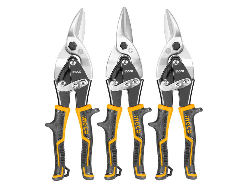 INGCO Lemezvágó olló készlet 3 részes 250 mm termék fő termékképe