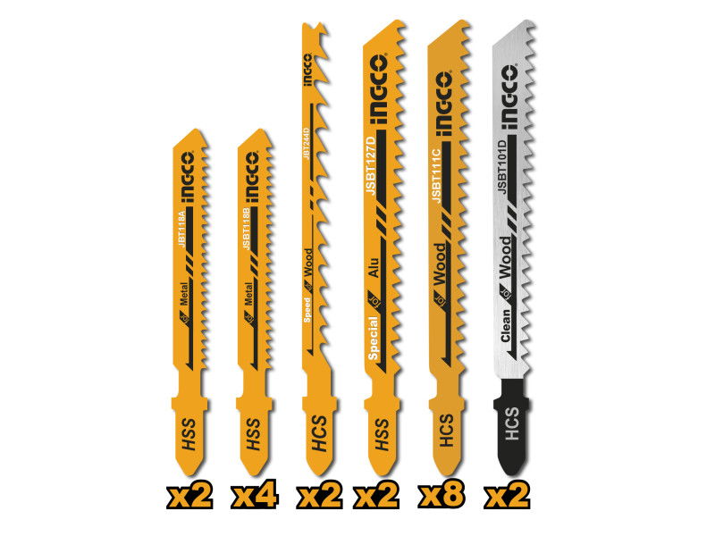 INGCO Dekopírfűrészlap fára, fémre (20 db) termék fő termékképe