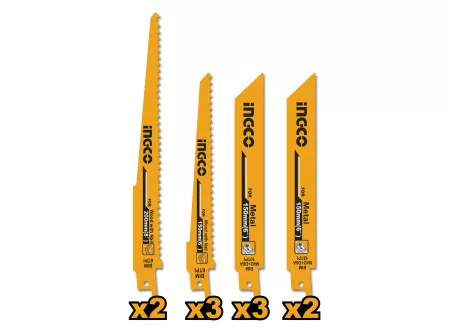 INGCO Szablyafűrészlap készlet (10 db) termék fő termékképe