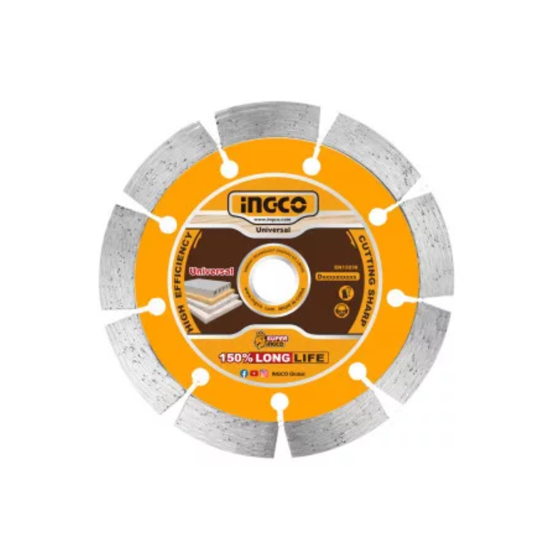 INGCO Gyémánt vágókorong 230 x 12 x 22,2 mm szegmentált termék fő termékképe