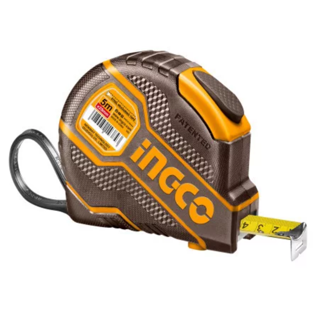 INGCO Mérőszalag 5 m x 25 mm gumírozott termék fő termékképe