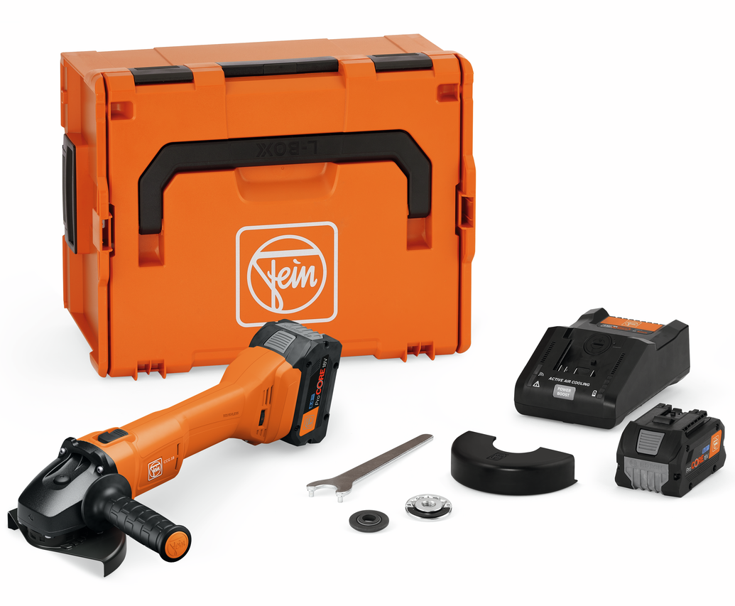 Fein CCG 18-125-12 AS akkus sarokcsiszoló (2 x 8.0 Ah Li-ion akkuval, L-BOXX-ban) termék fő termékképe