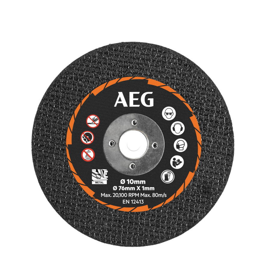 AEG 18 V subkompakt multidaraboló fém vágótárcsa 76x1mm, 5 db / csomag termék fő termékképe