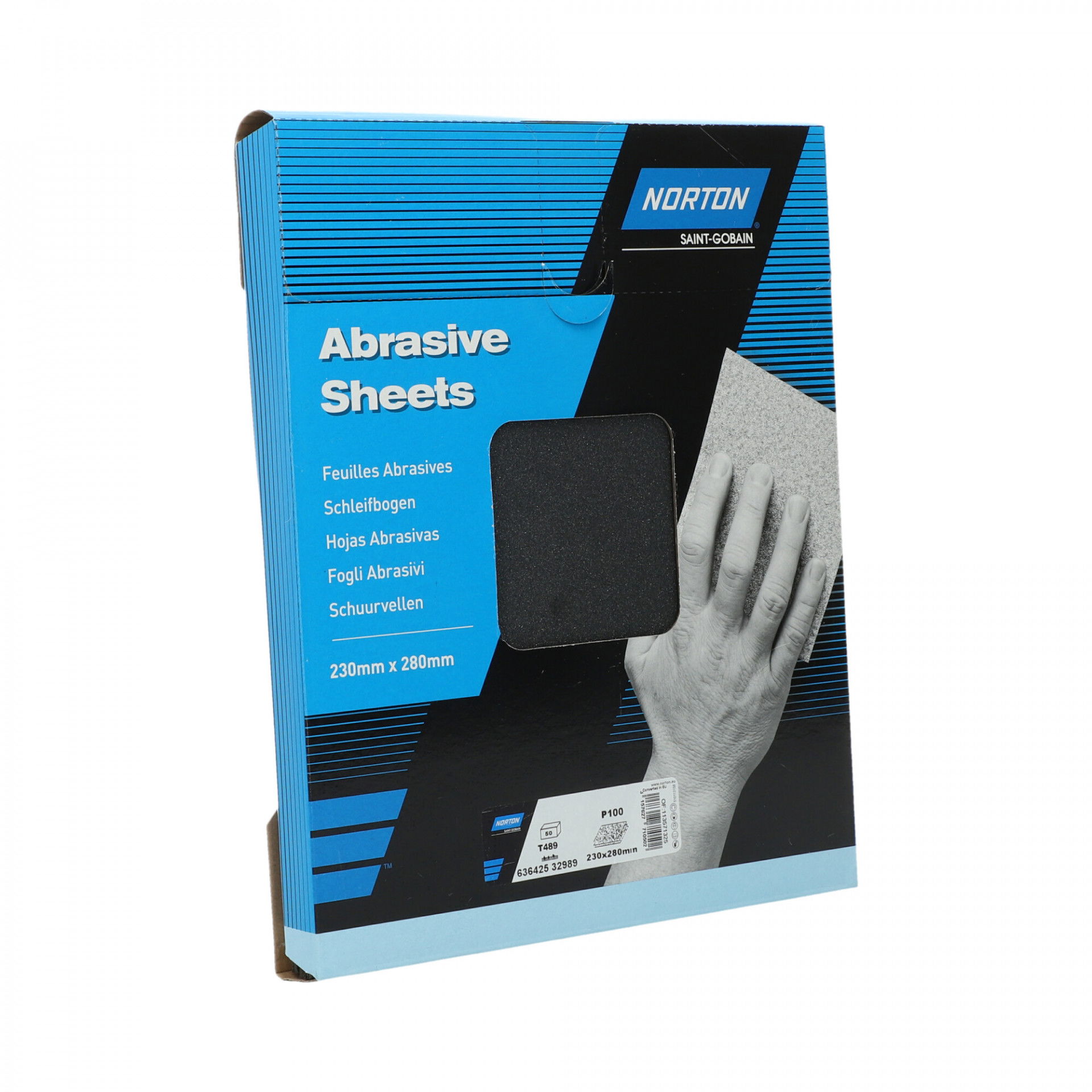 Norton T489 vízálló csiszolópapír 230x280mm P100, 50 db/csomag termék fő termékképe