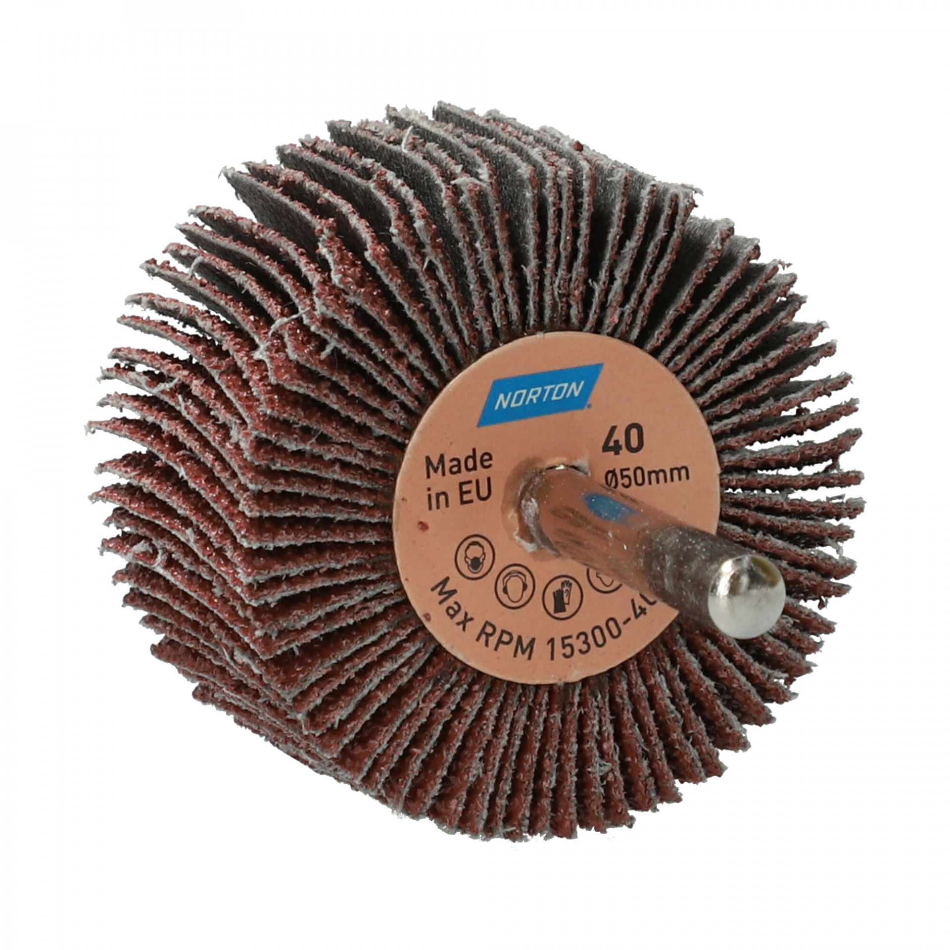 Norton Metal R207Plus csapos lamellás csiszolókorong Ø50x30x6mm P40, 10 db/csomag termék fő termékképe