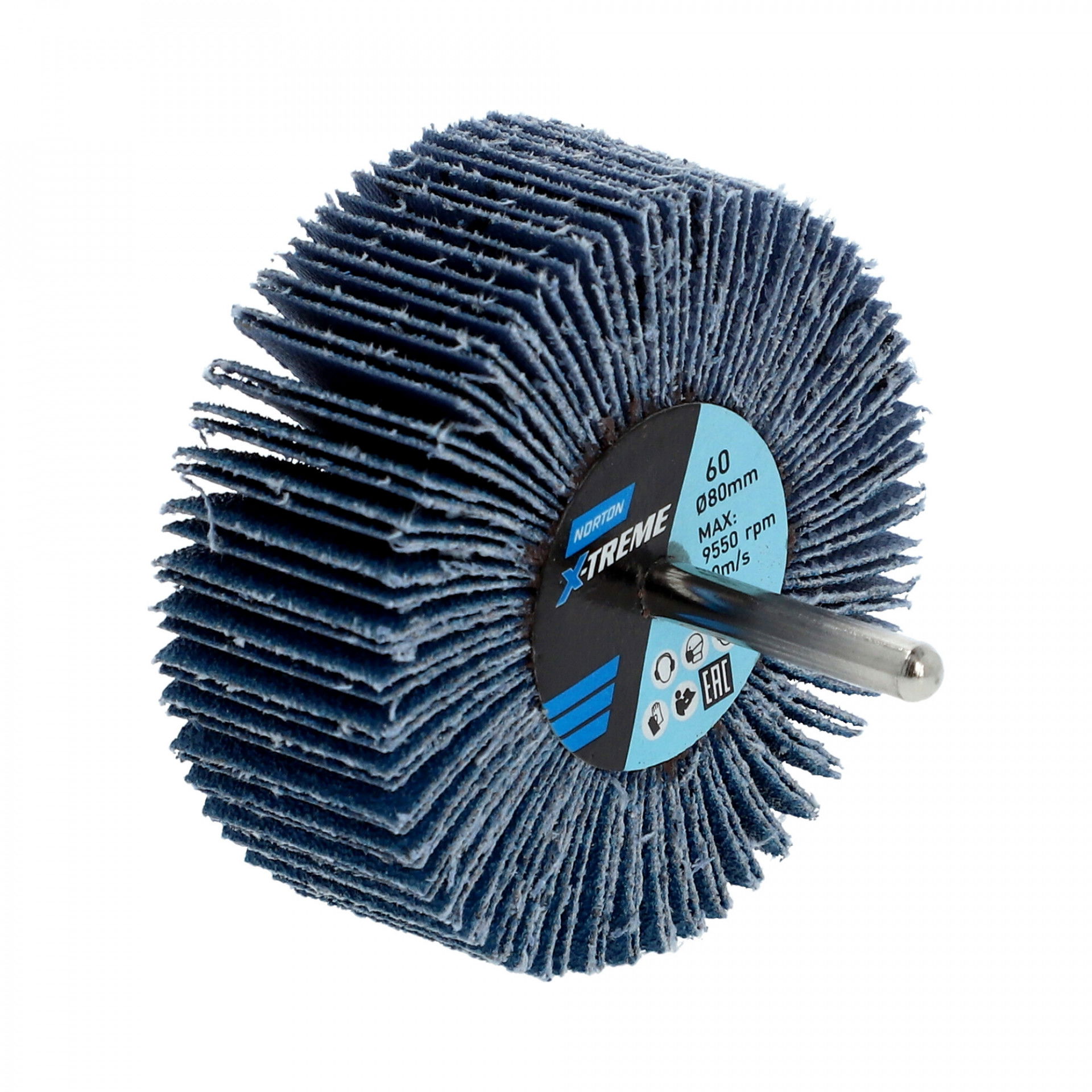 Norton X-Treme R822 csapos lamellás csiszolókorong Ø80x30x6mm P60, 10 db/csomag termék fő termékképe