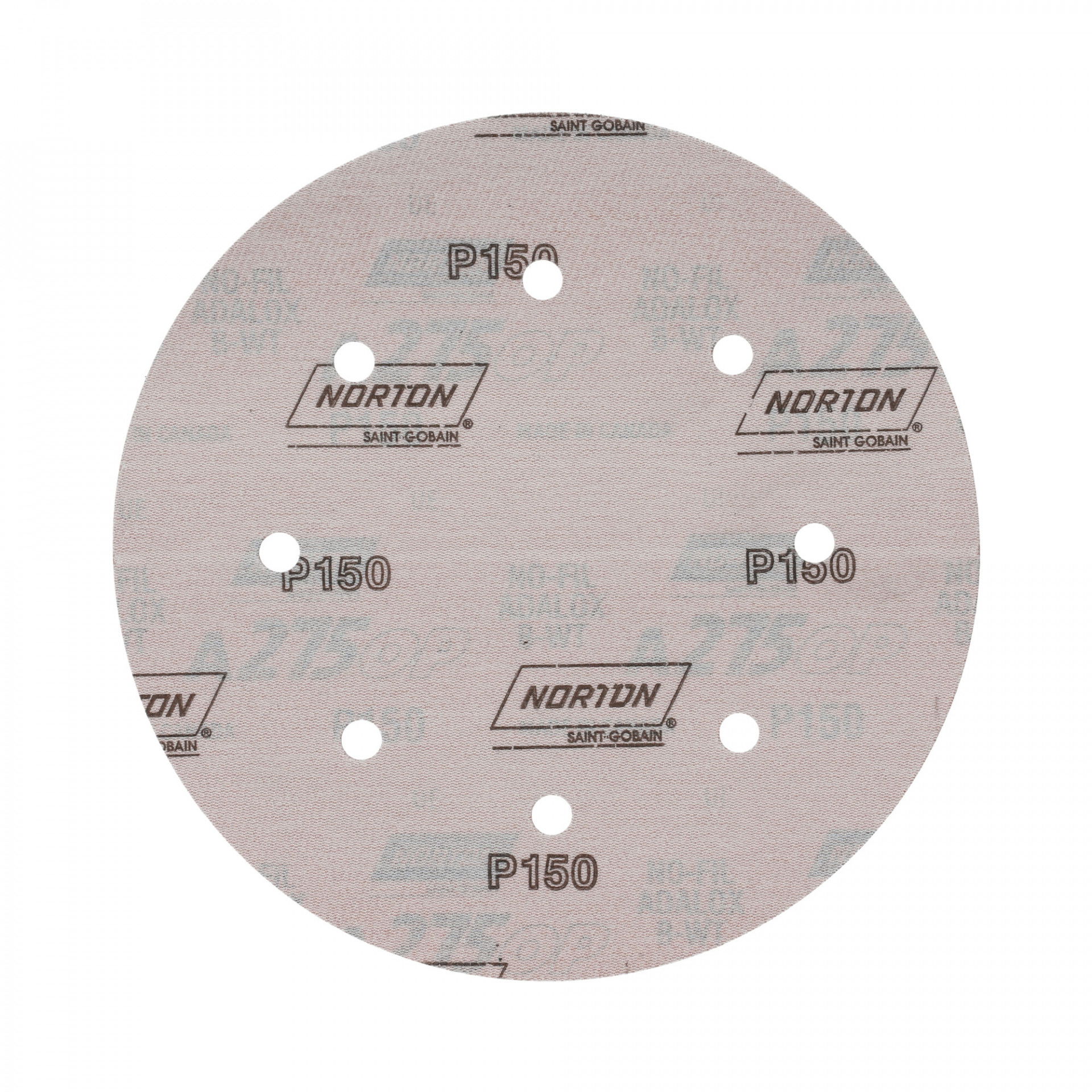 Norton Pro A275 csiszolókorong Ø203 mm 8 Lyukas P150, 100 db/csomag termék fő termékképe