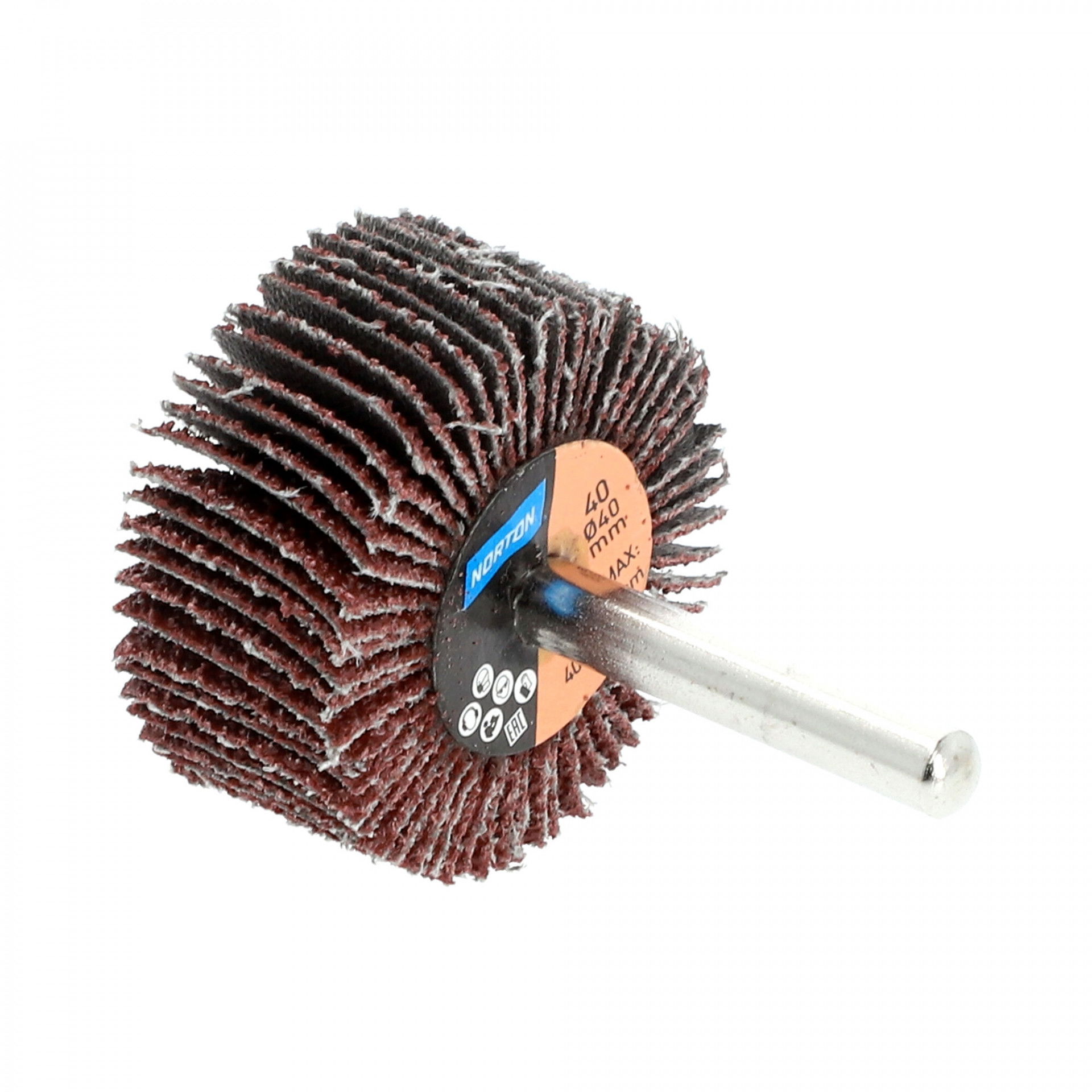 Norton Metal R207Plus barázdált csapos lamellás csiszolókorong Ø40x20x6mm P80, 10 db/csomag termék fő termékképe