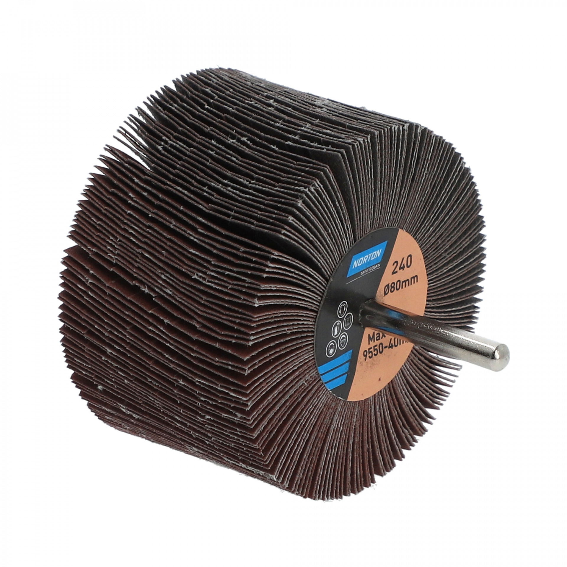 Norton Metal R207Plus barázdált csapos lamellás csiszolókorong Ø80x50x6mm P240, 10 db/csomag termék fő termékképe