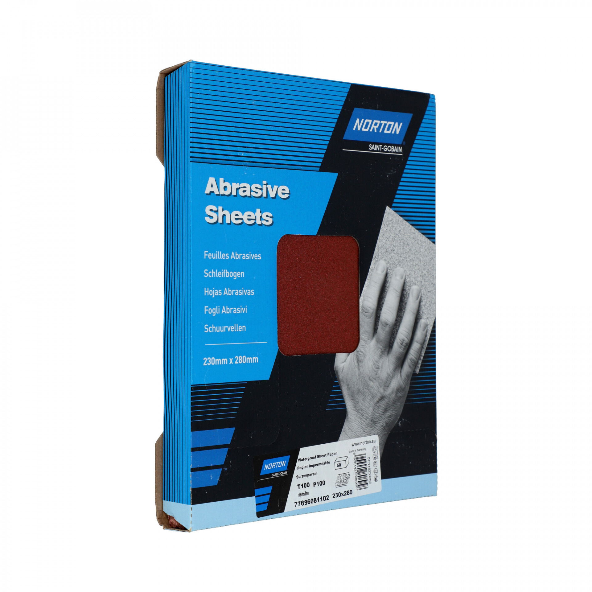 Norton T100 vízálló csiszolópapír 230x280mm P100, 50 db/csomag termék fő termékképe