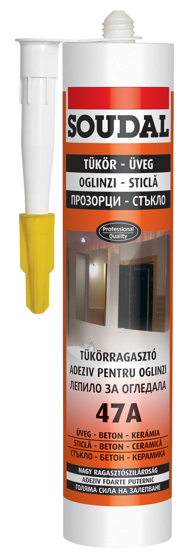 Soudal 47A tükörragasztó, 280 ml termék fő termékképe