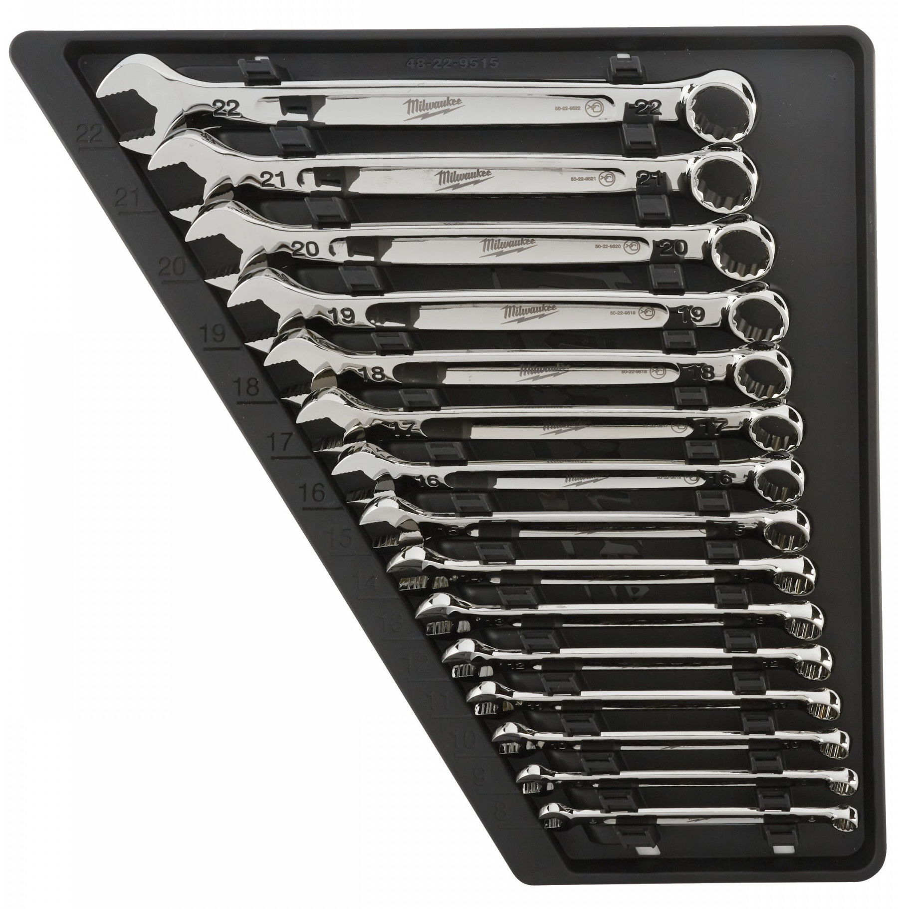 Milwaukee MAX BITE™ csillag-villáskulcs készlet, metrikus, 15 darabos termék fő termékképe
