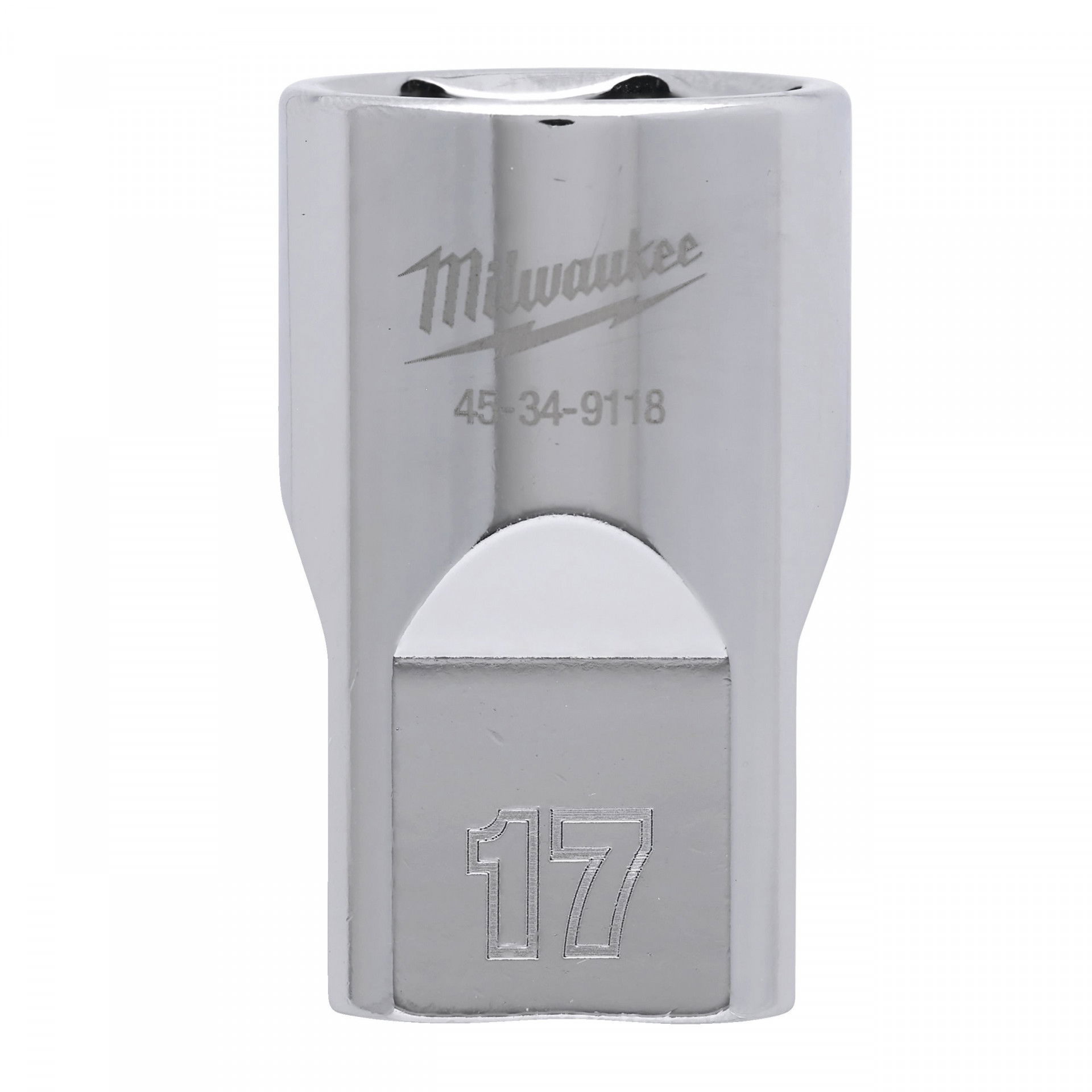 Milwaukee FOUR FLAT™ oldalú 1/2"-os dugókulcs fej, rövid, 6-lapú, 17 mm termék fő termékképe