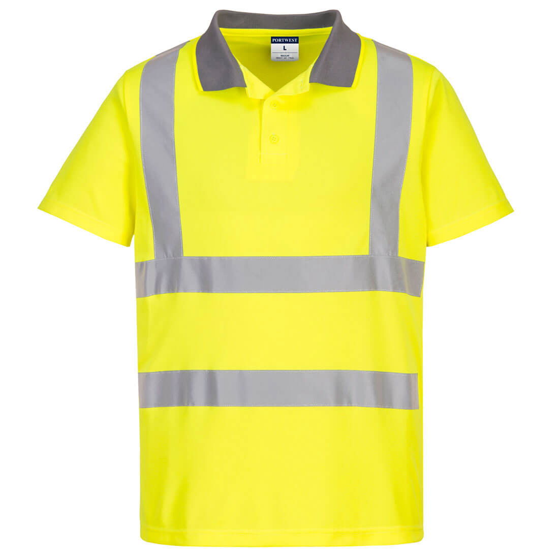 Portwest EC10 - Eco Hi-Vis pólóing S/S, sárga, 6 db/csomag termék fő termékképe
