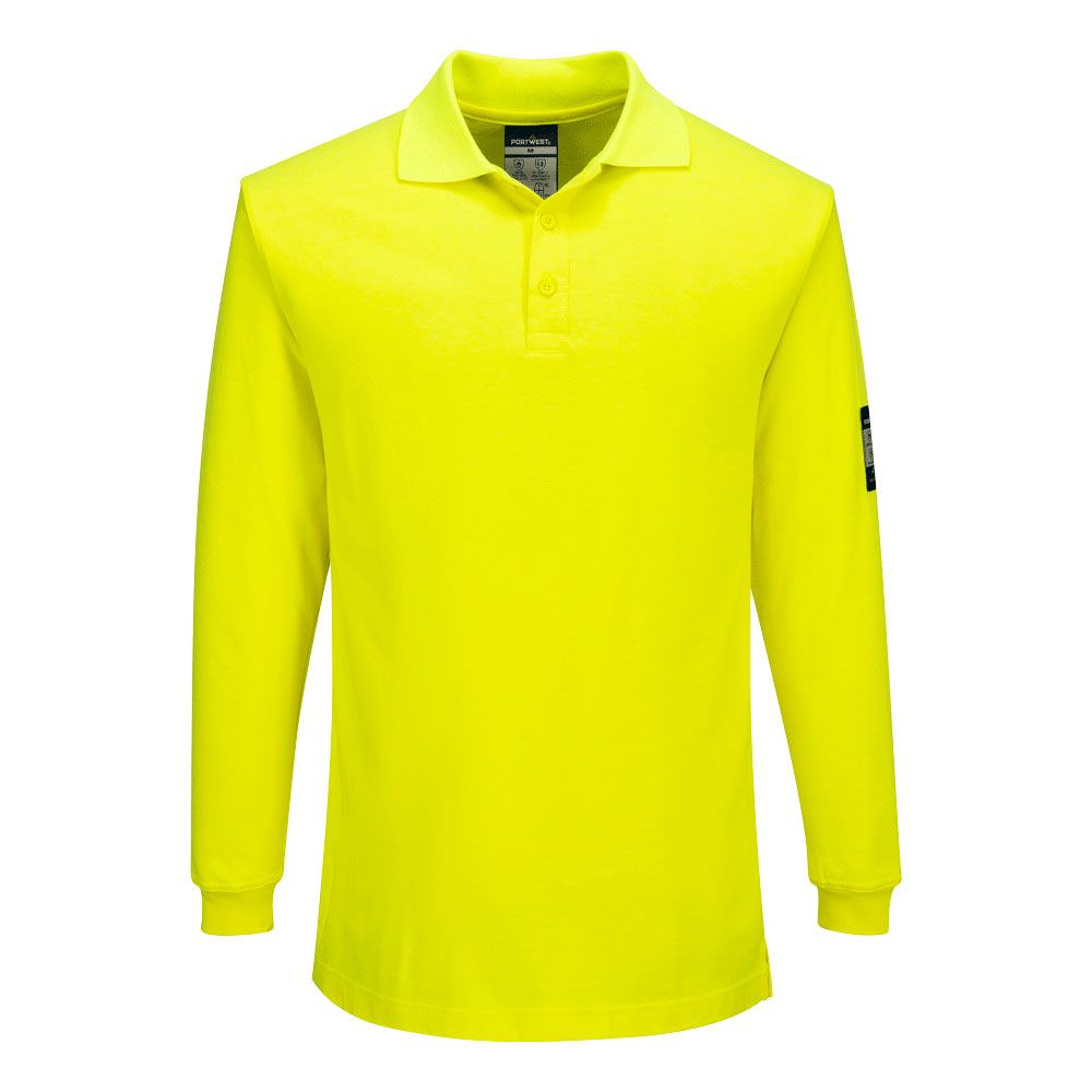 Portwest FR805 - Modaflame Knit FR lángálló hosszú ujjú pólóing, sárga termék fő termékképe