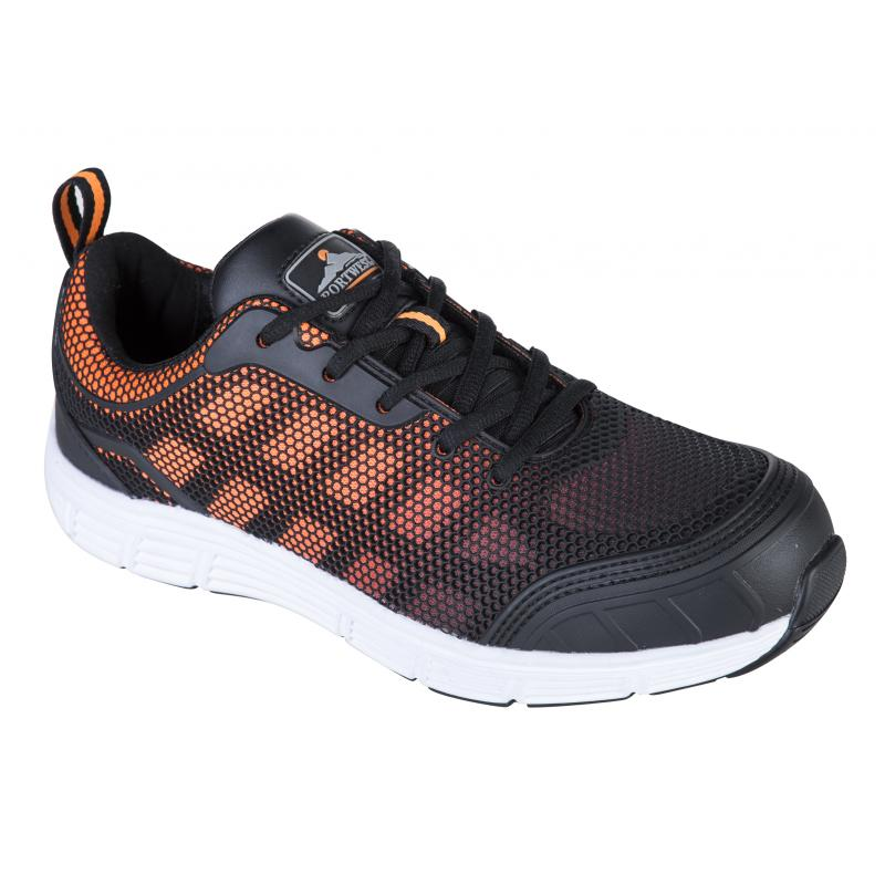 Portwest FT15 - Steelite Tove Trainer védőcipő S1P, fekete/narancs termék fő termékképe